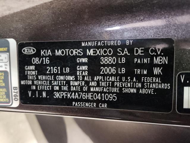 2017 KIA FORTE LX - 3KPFK4A76HE041095