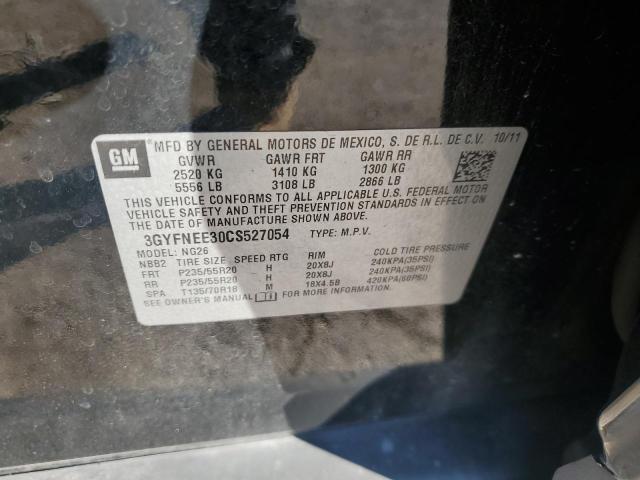 2012 CADI SRX PERFORMANCE COLLECTION - 3GYFNEE30CS527054