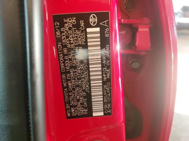 2012 TOYOTA PRIUS C - JTDKDTB33C1518110