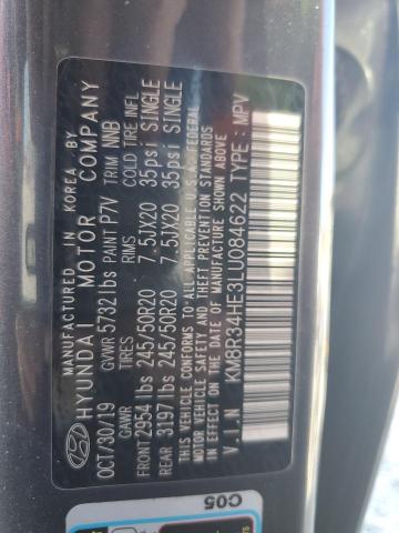 2020 HYUNDAI PALISADE S #3284639346