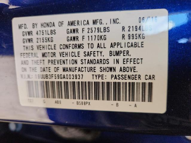 2016 ACURA TLX TECH - 19UUB3F59GA003937