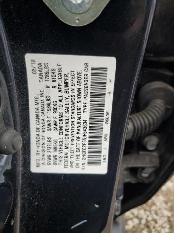 2018 HONDA CIVIC LX - 2HGFC2F55JH543634