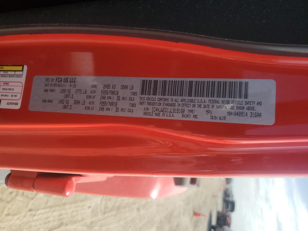 2018 JEEP WRANGLER U - 1C4HJWEG1JL919160