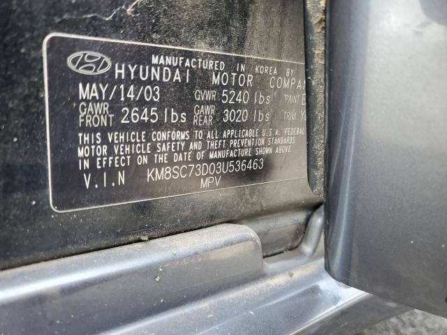2003 HYUNDAI SANTA FE G #3285703689
