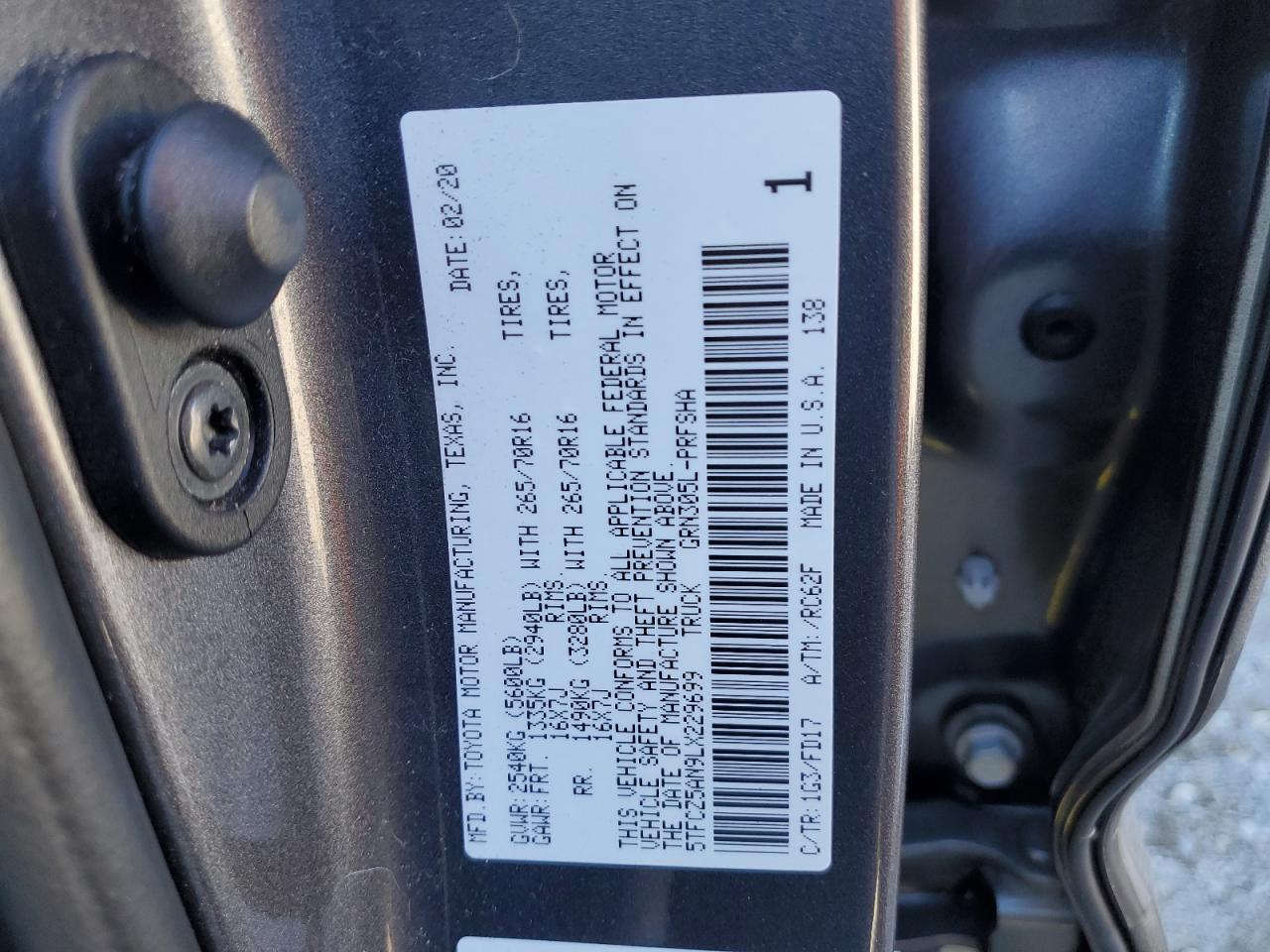 TOYOTA TACOMA DOUBLE CAB