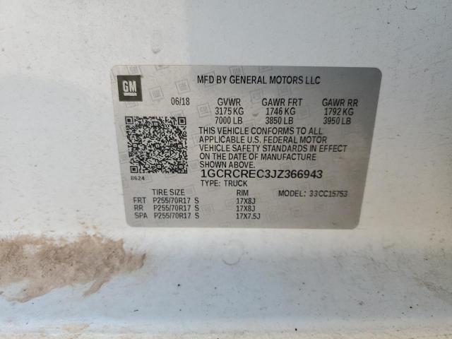 2018 CHEVROLET SILVERADO #3292449689