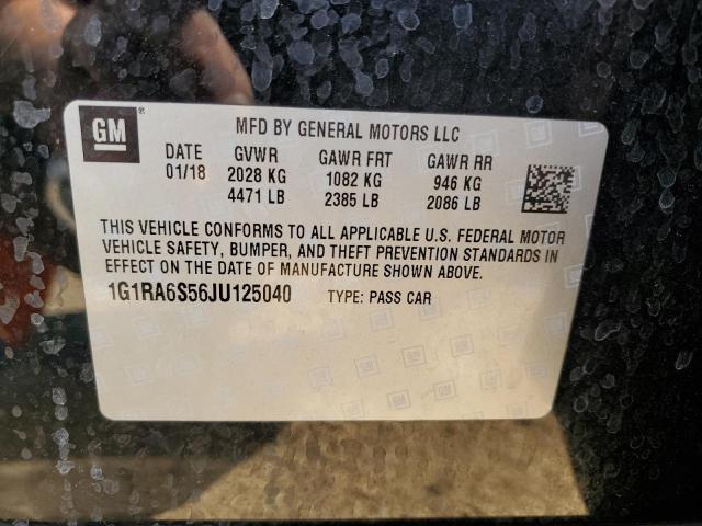 2018 CHEVROLET VOLT LT - 1G1RA6S56JU125040