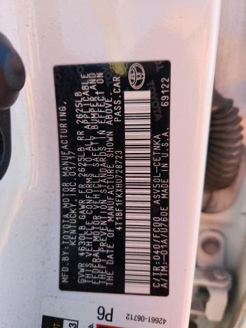 2017 TOYOTA CAMRY LE - 4T1BF1FKXHU728723