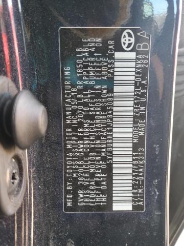 2018 TOYOTA COROLLA L - 5YFBURHE1JP845089