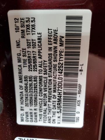 2013 HONDA CR-V EXL - 5J6RM4H73DL014252