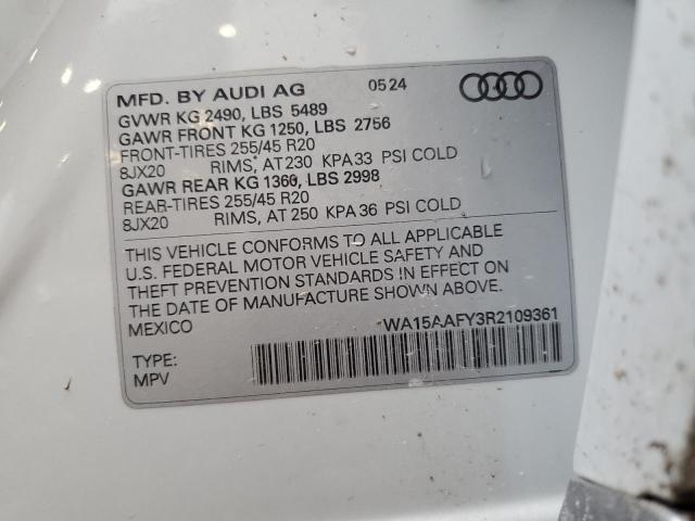2024 AUDI Q5 SPORTBACK PRM PLS 45 - WA15AAFY3R2109361