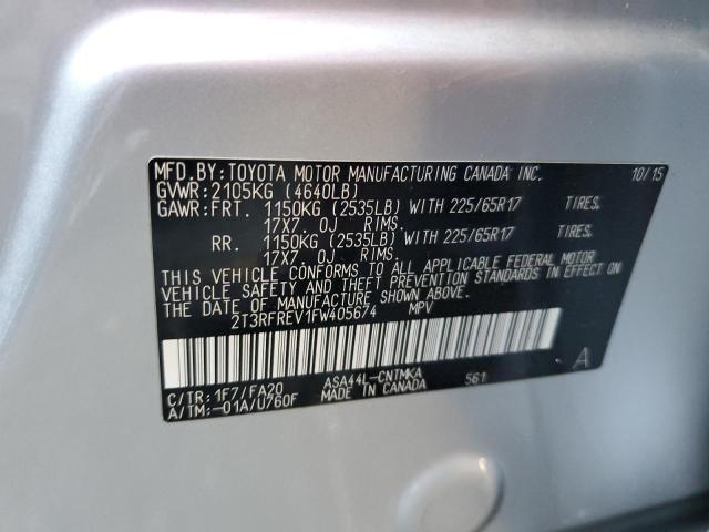 2015 TOYOTA RAV4 XLE - 2T3RFREV1FW405674