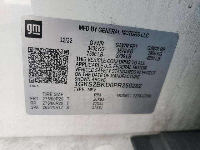 2023 GMC YUKON SLT - 1GKS2BKD0PR250282