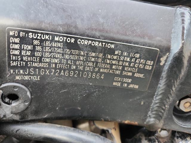 2009 SUZUKI GSX1300 R #3303590935