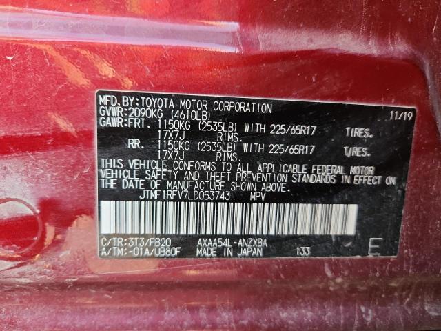 2020 TOYOTA RAV4 LE - JTMF1RFV7LD053743