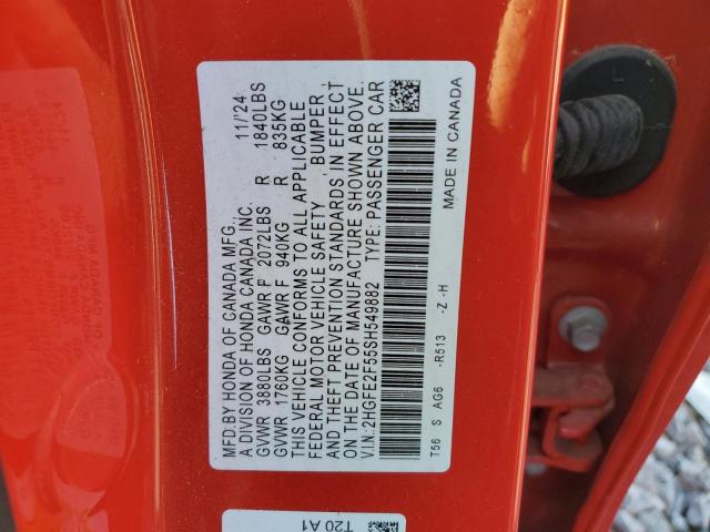 2025 HONDA CIVIC SPORT #3286736318