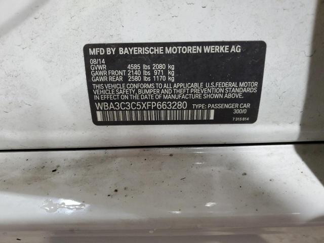 2015 BMW 320 I XDRI WBA3C3C5XFP663280