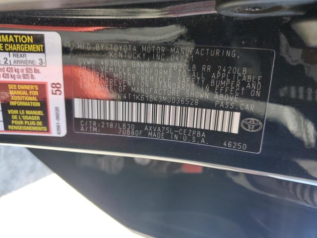 2021 TOYOTA CAMRY XSE #3291517925