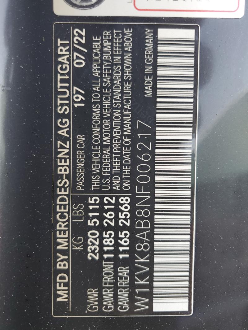 2022 MERCEDES-BENZ SL 55 AMG - W1KVK8AB8NF006217