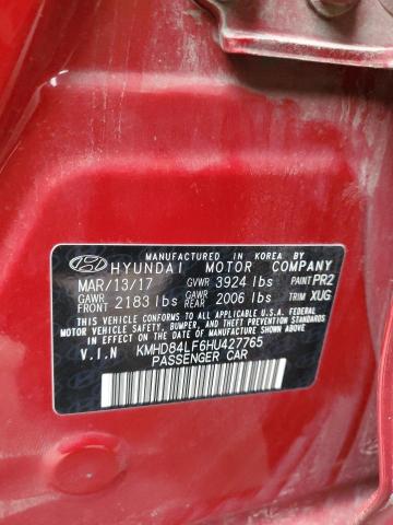 2017 HYUNDAI ELANTRA SE - KMHD84LF6HU427765