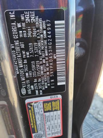 2017 KIA SORENTO SX - 5XYPKDA53HG244967