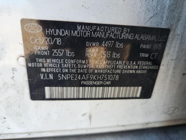 2019 HYUNDAI SONATA SE - 5NPE24AF9KH751078