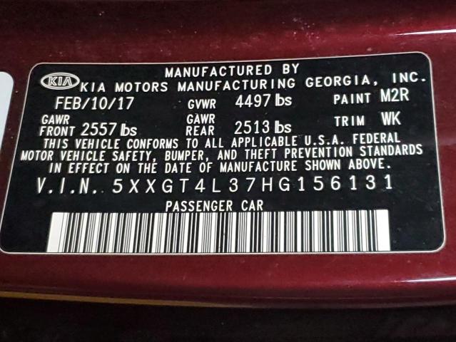 2017 KIA OPTIMA LX #3304532447