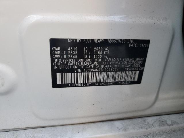 2017 SUBARU LEGACY 2.5 - 4S3BNAN63H3038264