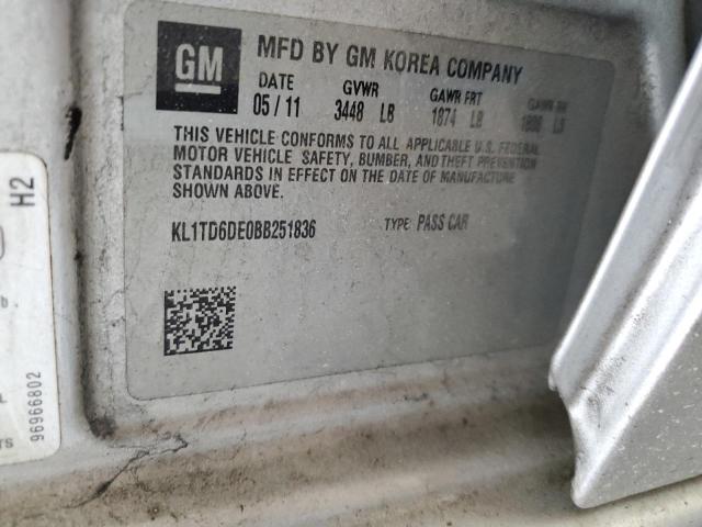 2011 CHEVROLET AVEO LS #3278776637