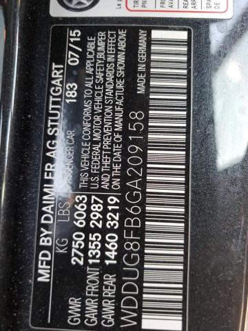 2016 MERCEDES-BENZ S 550 4MAT WDDUG8FB6GA209158