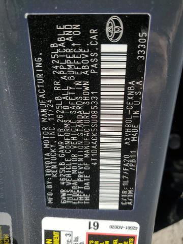 2025 TOYOTA CAMRY XSE - 4T1DAACK5SU085331