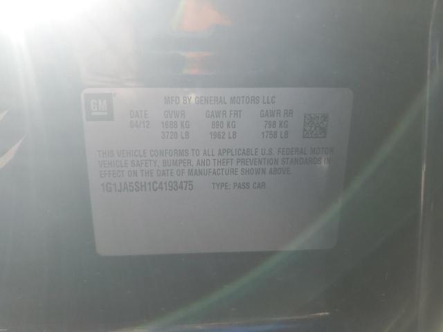 2012 CHEVROLET SONIC LS - 1G1JA5SH1C4193475