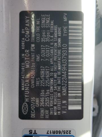 2017 HYUNDAI TUCSON SE KM8J23A49HU379310