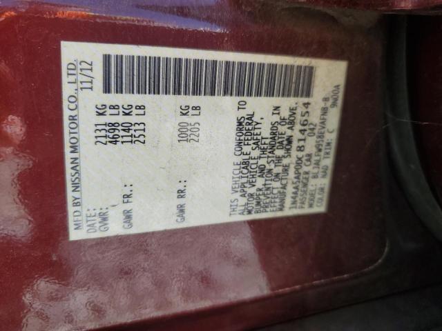 2013 NISSAN MAXIMA S - 1N4AA5AP0DC814654