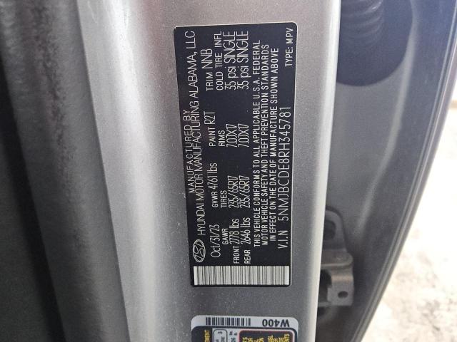 2024 HYUNDAI TUCSON SEL - 5NMJBCDE8RH345781