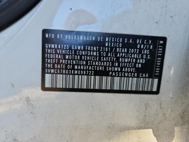 2019 VOLKSWAGEN JETTA S #3296894816