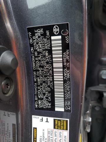 2019 TOYOTA PRIUS JTDL9RFU4K3011215