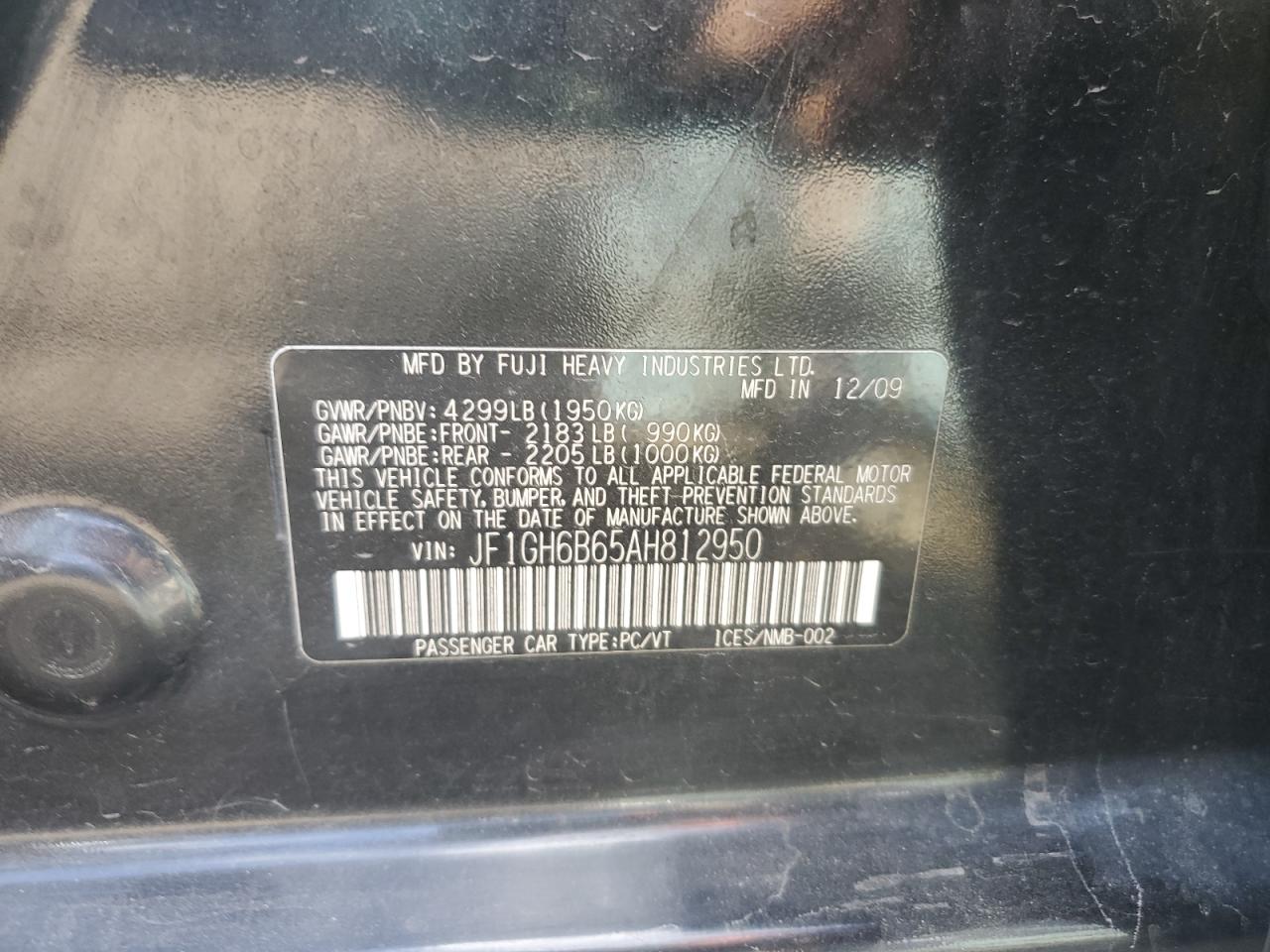 SUBARU IMPREZA 2.5I PREMIUM