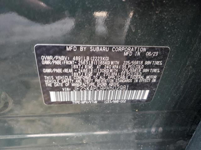 2023 SUBARU FORESTER L JF2SKAPC9PH502981