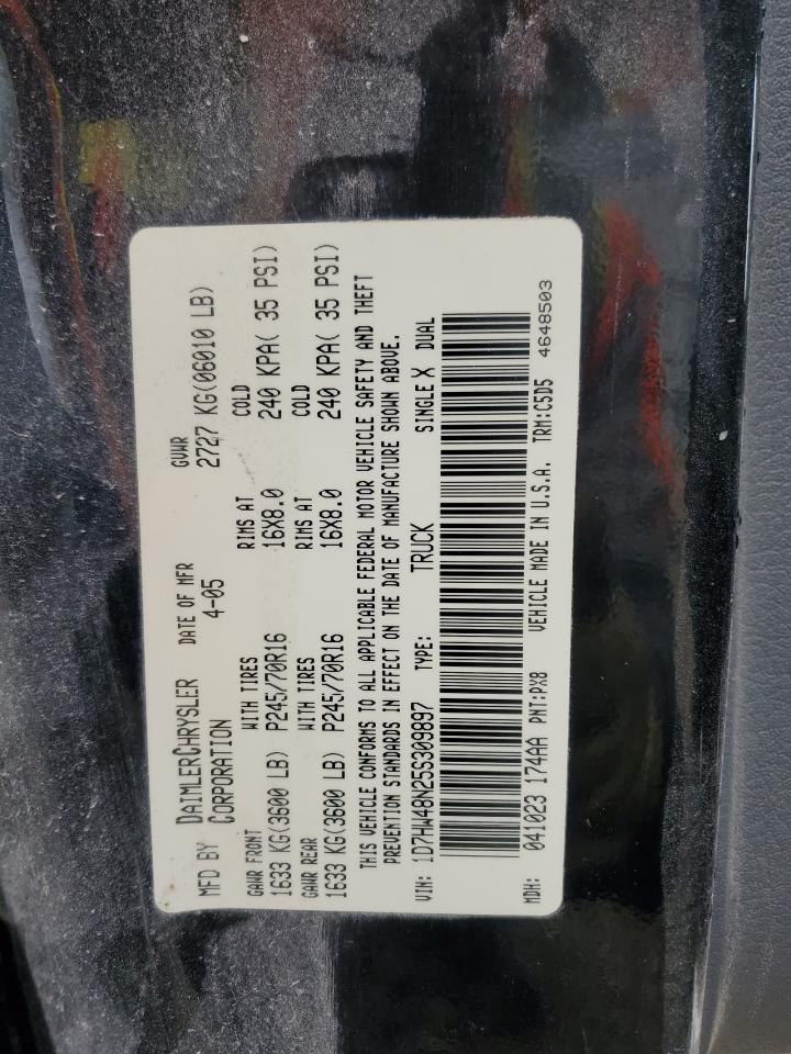 Lot #3262690117 2005 DODGE DAKOTA QUA