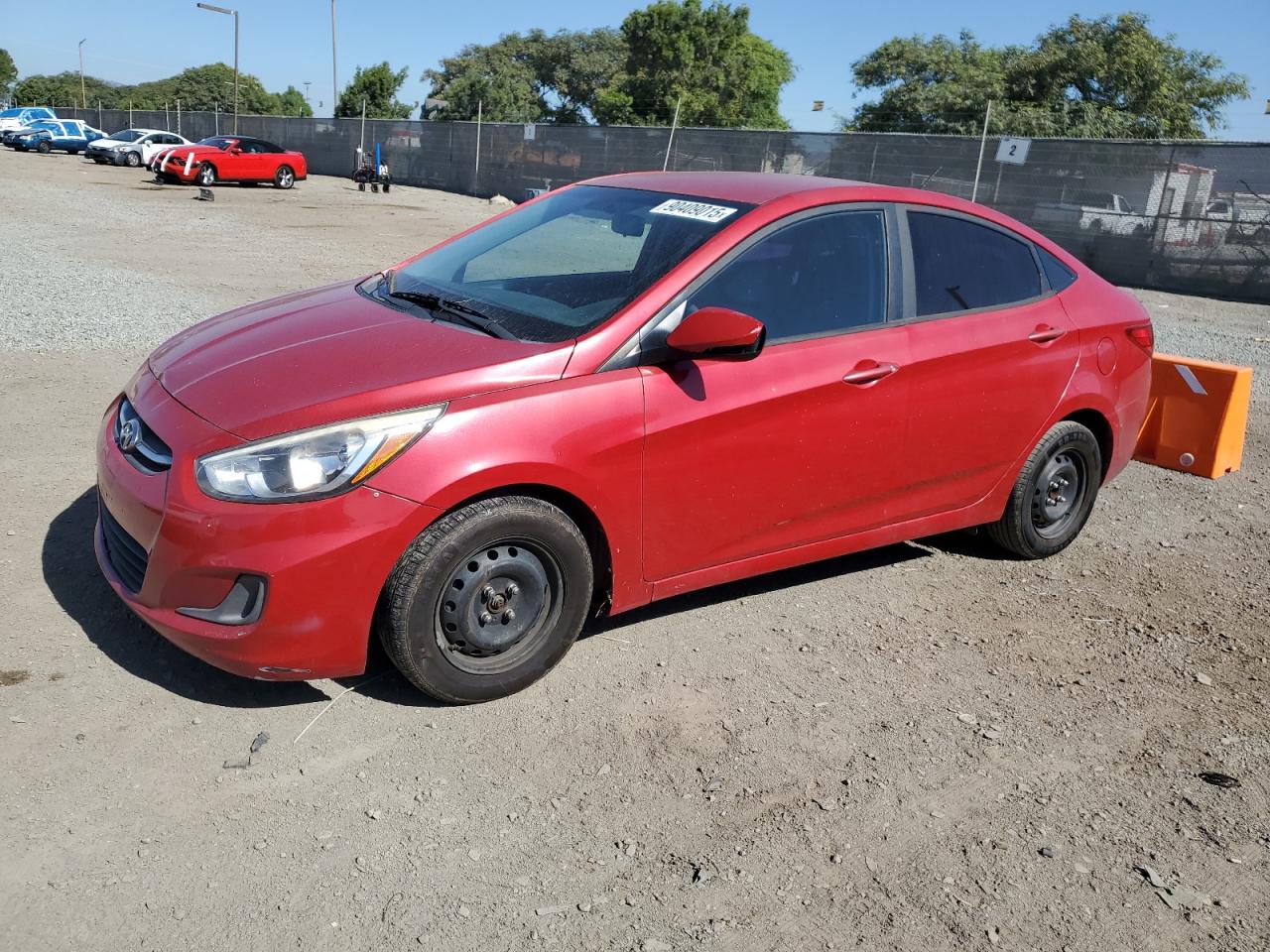 Lot #3278736649 2015 HYUNDAI ACCENT GLS