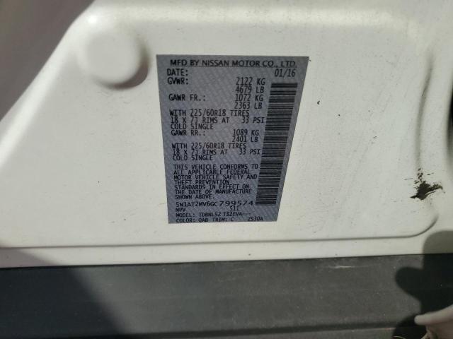 2016 NISSAN ROGUE S 5N1AT2MV6GC799574