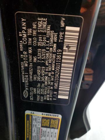 2016 HYUNDAI TUCSON LIMITED - KM8J33A20GU113619