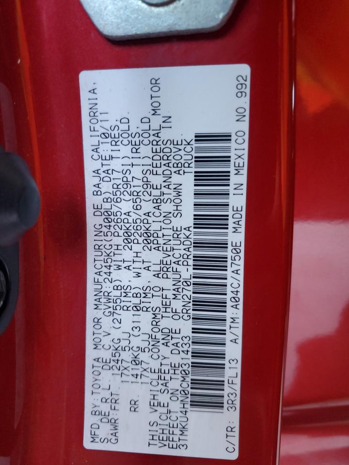 TOYOTA TACOMA DOUBLE CAB PRERUNNER LONG BED