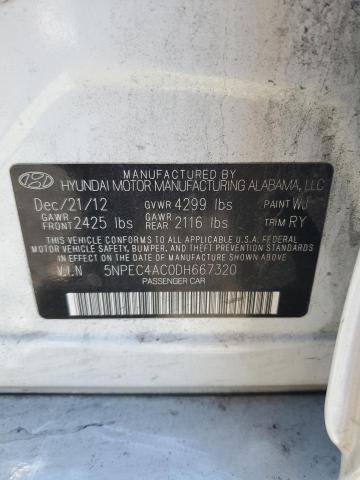 2013 HYUNDAI SONATA SE - 5NPEC4AC0DH667320