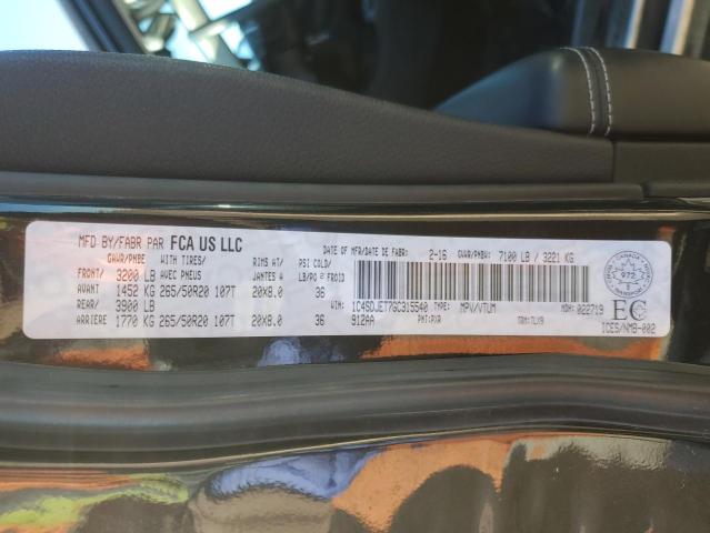 2016 DODGE DURANGO CI 1C4SDJET7GC315540