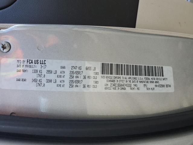 2017 CHRYSLER PACIFICA T - 2C4RC1BG0HR745332