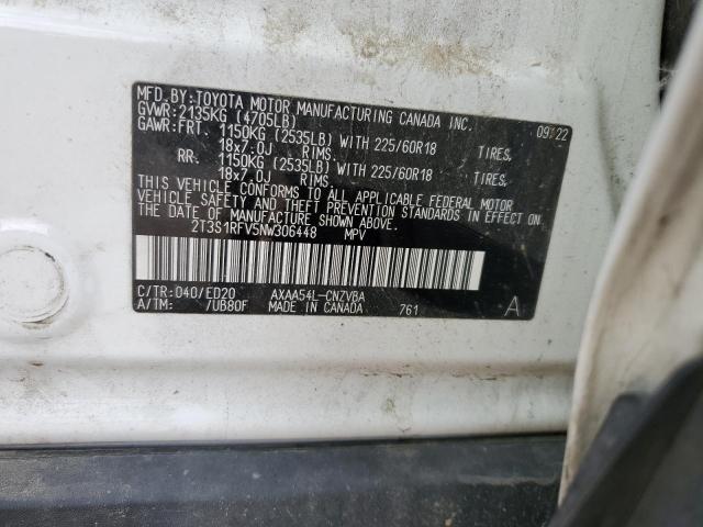 2022 TOYOTA RAV4 TRD O 2T3S1RFV5NW306448