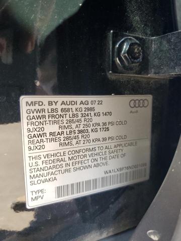 2022 AUDI Q7 PREMIUM - WA1LXBF76ND021096