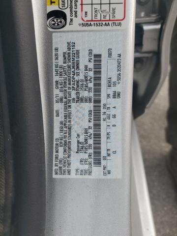 2011 FORD FIESTA S - 3FADP4AJ6BM221152